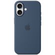Оригинальный чехол Silicone Case with MagSafe для Apple iPhone 16 (MYY23) - Denim (366447D)