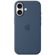 Оригинальный чехол Silicone Case with MagSafe для Apple iPhone 16 (MYY23) - Denim: фото 1 из 6