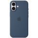 Оригинальный чехол Silicone Case with MagSafe для Apple iPhone 16 (MYY23) - Denim (366447D). Фото 1 из 6
