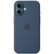 Оригинальный чехол Silicone Case with MagSafe для Apple iPhone 16 (MYY23) - Denim (366447D). Фото 3 из 6