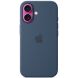 Оригинальный чехол Silicone Case with MagSafe для Apple iPhone 16 (MYY23) - Denim (366447D). Фото 4 из 6