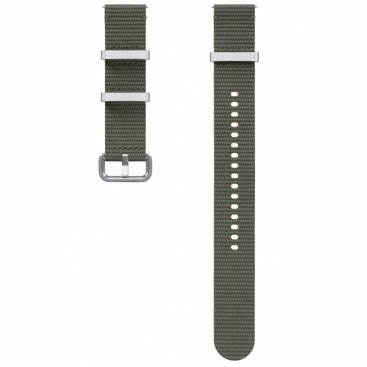 Оригинальный ремешок Athleisure Band (S/M) для Samsung Galaxy Watch 4 / 4 Classic / 5 / 5 Pro / 6 / 6 Classic / 7 / FE (ET-SOL30SKEGEU) - Green: фото 2 из 3