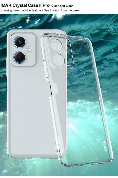 Пластиковий чохол IMAK Crystal II Pro для Xiaomi Redmi Note 12 (China) - Transparent: фото 6 з 11