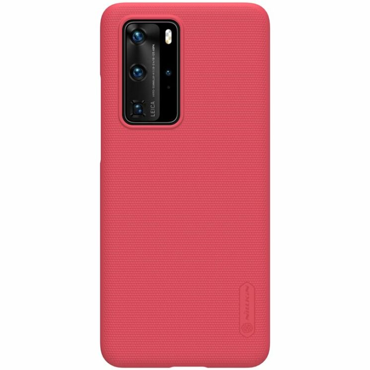 Пластиковий чохол NILLKIN Frosted Shield для Huawei P40 Pro - Red: фото 1 з 18