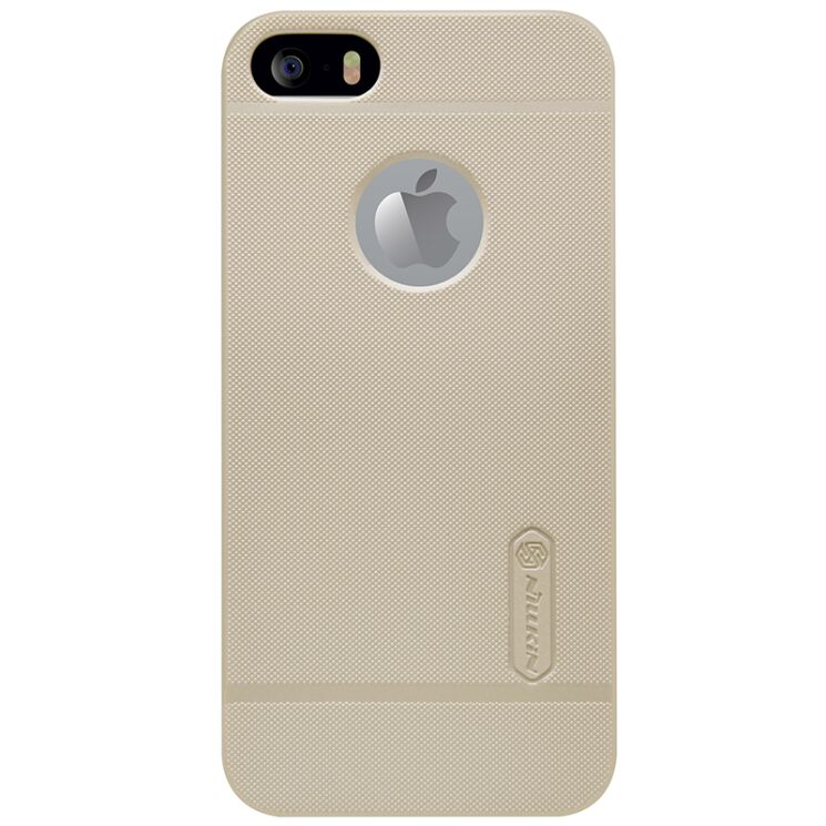 Пластиковый чехол NILLKIN Frosted Shield для iPhone 5/5s/SE - Gold: фото 4 из 15
