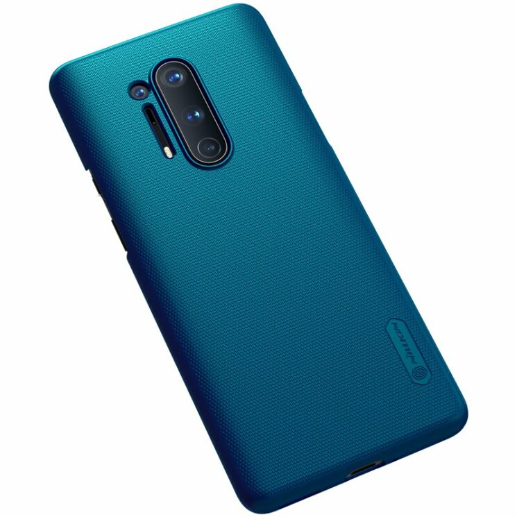 Пластиковый чехол NILLKIN Frosted Shield для OnePlus 8 Pro - Blue: фото 6 из 19