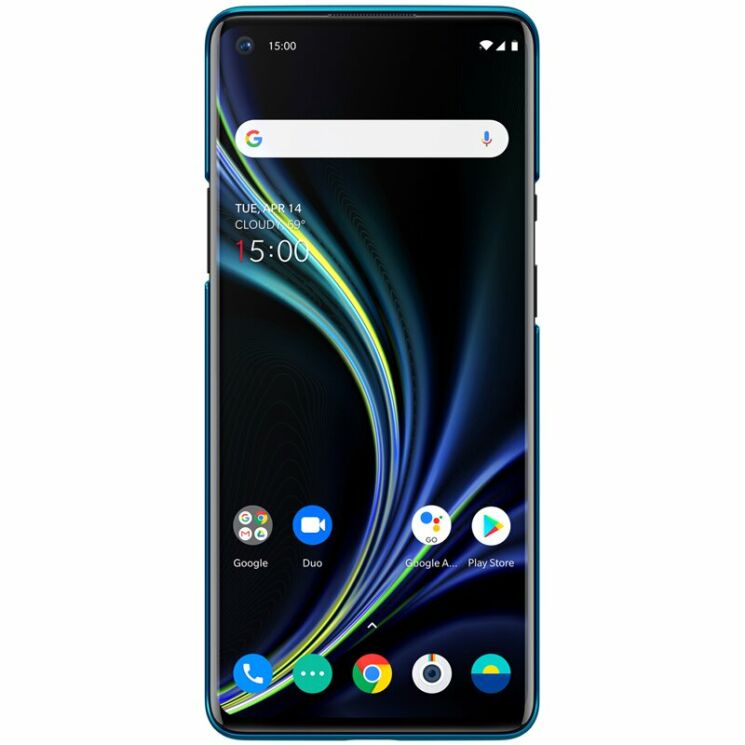 Пластиковый чехол NILLKIN Frosted Shield для OnePlus 8 Pro - Blue: фото 3 из 19