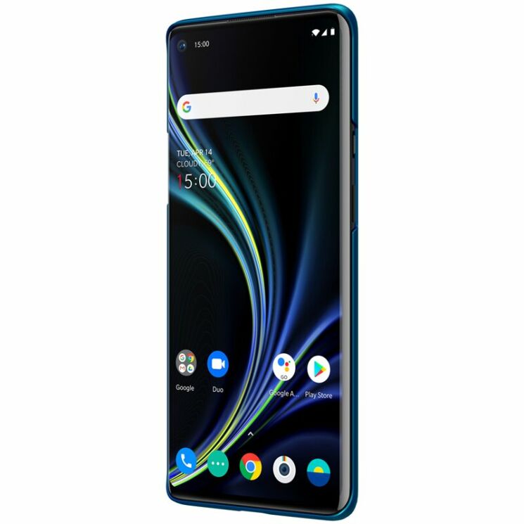Пластиковый чехол NILLKIN Frosted Shield для OnePlus 8 Pro - Blue: фото 5 из 19