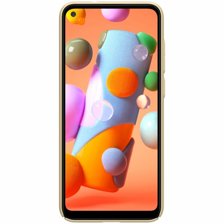 Пластиковий чохол NILLKIN Frosted Shield для Samsung Galaxy A11 (A115) - Gold: фото 2 з 17