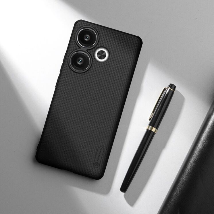 Пластиковый чехол NILLKIN Frosted Shield Pro для Xiaomi Poco F6 - Black: фото 15 из 18