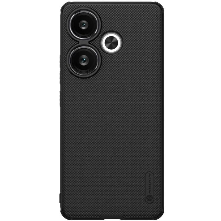 Пластиковый чехол NILLKIN Frosted Shield Pro для Xiaomi Poco F6 - Black: фото 1 из 18