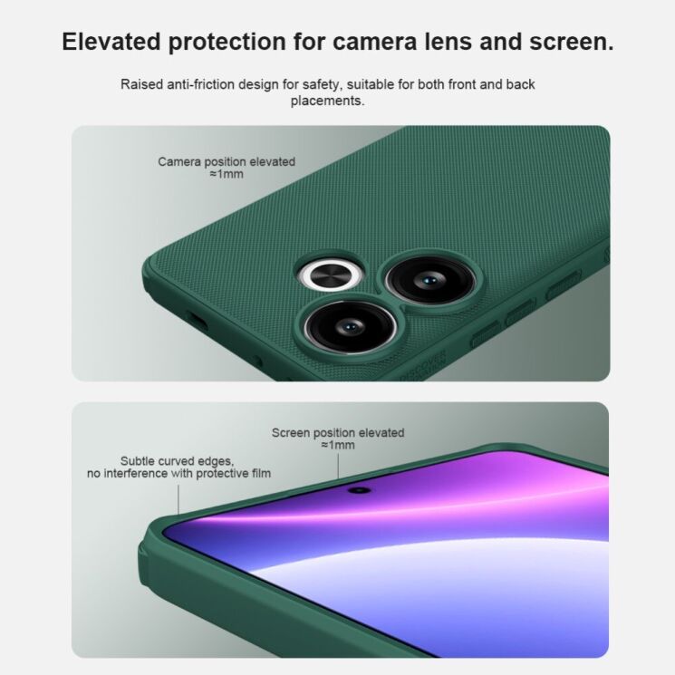 Пластиковый чехол NILLKIN Frosted Shield Pro для Xiaomi Poco F6 - Black: фото 12 из 18