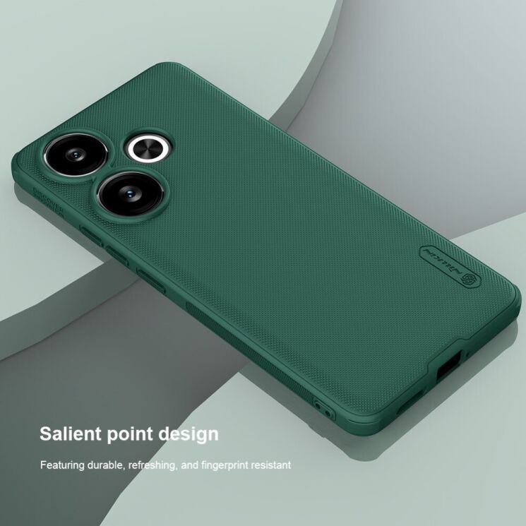 Пластиковый чехол NILLKIN Frosted Shield Pro для Xiaomi Poco F6 - Black: фото 7 из 18