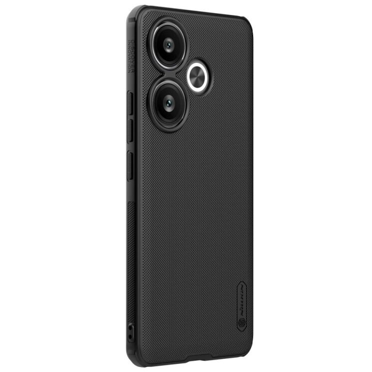 Пластиковый чехол NILLKIN Frosted Shield Pro для Xiaomi Poco F6 - Black: фото 2 из 18