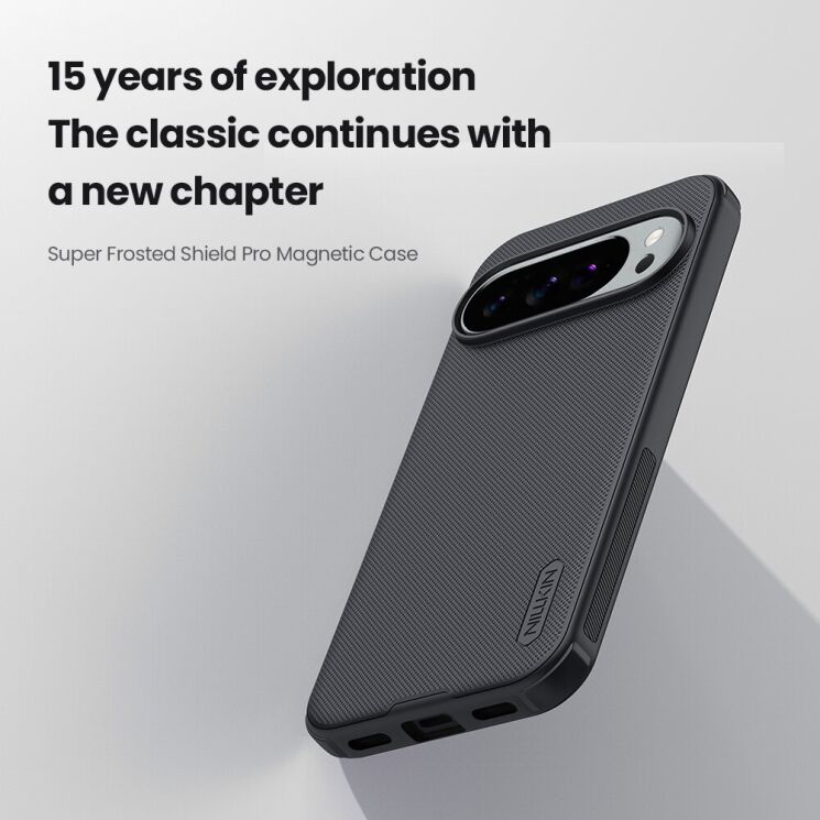 Пластиковий чохол NILLKIN Frosted Shield Pro Magnetic для Google Pixel 10 / 10 Pro - Black: фото 6 з 19