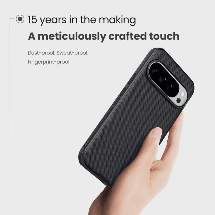 Пластиковий чохол NILLKIN Frosted Shield Pro Magnetic для Google Pixel 10 / 10 Pro - Black: фото 8 з 19