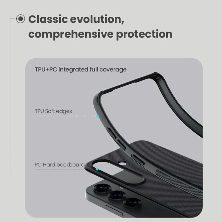 Пластиковий чохол NILLKIN Frosted Shield Pro Magnetic для Samsung Galaxy S25 Plus (S936) - Black: фото 8 з 18