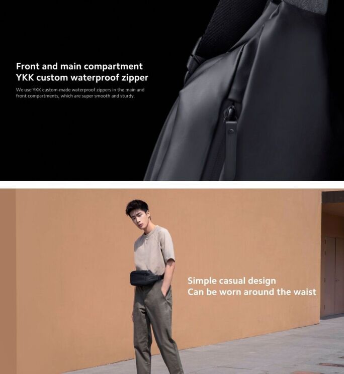 Поясная сумка Xiaomi Sports Fanny Pack - Black: фото 9 из 11