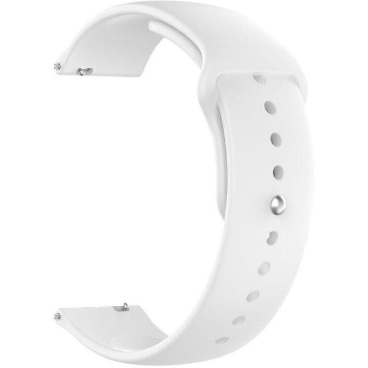 Ремінець ArmorStandart Silicone Watch Strap для годинників з шириною кріплення 22мм - White: фото 2 з 2
