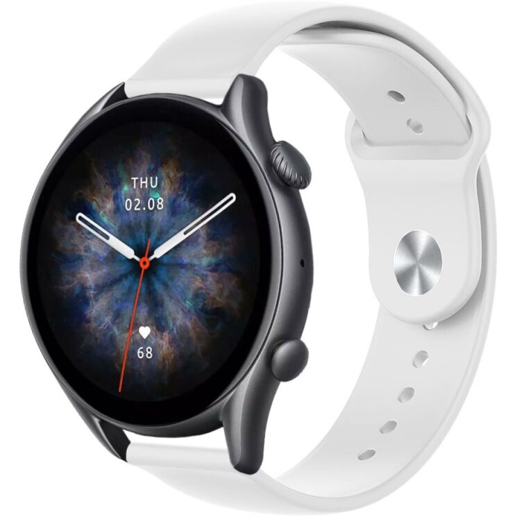Ремінець ArmorStandart Silicone Watch Strap для годинників з шириною кріплення 22мм - White: фото 1 з 2