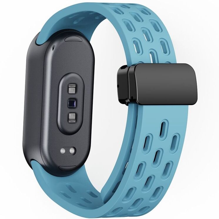 Ремешок Deexe Astra Strap для Xiaomi Mi Smart Band 8 / 9 - Blue: фото 1 из 9