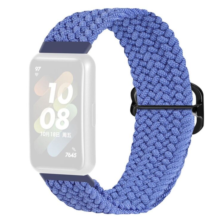 Ремінець Deexe Braided Strap для Huawei Band 7 - Blue: фото 1 з 6
