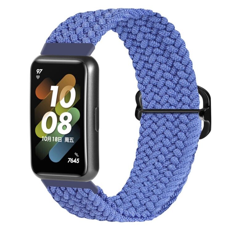 Ремінець Deexe Braided Strap для Huawei Band 7 - Blue: фото 2 з 6
