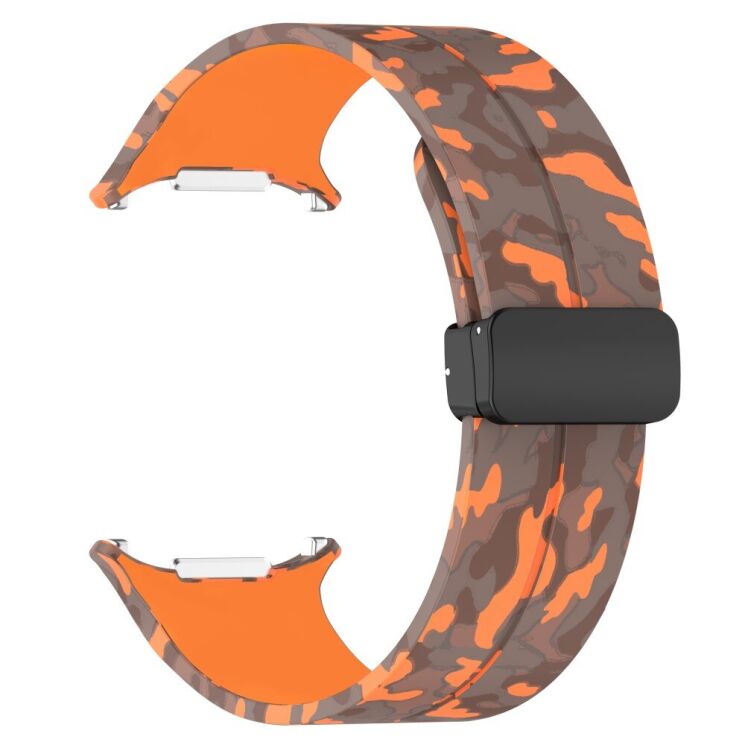 Ремешок Deexe Camouflage Pattern для Samsung Galaxy Watch Ultra (47mm) - Orange: фото 2 из 6