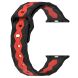 Ремешок Deexe Flex Series для Apple Watch 42 (Series 10) / 41 / 40 / SE 40 / 38 - Black / Red (303614BR). Фото 2 из 6
