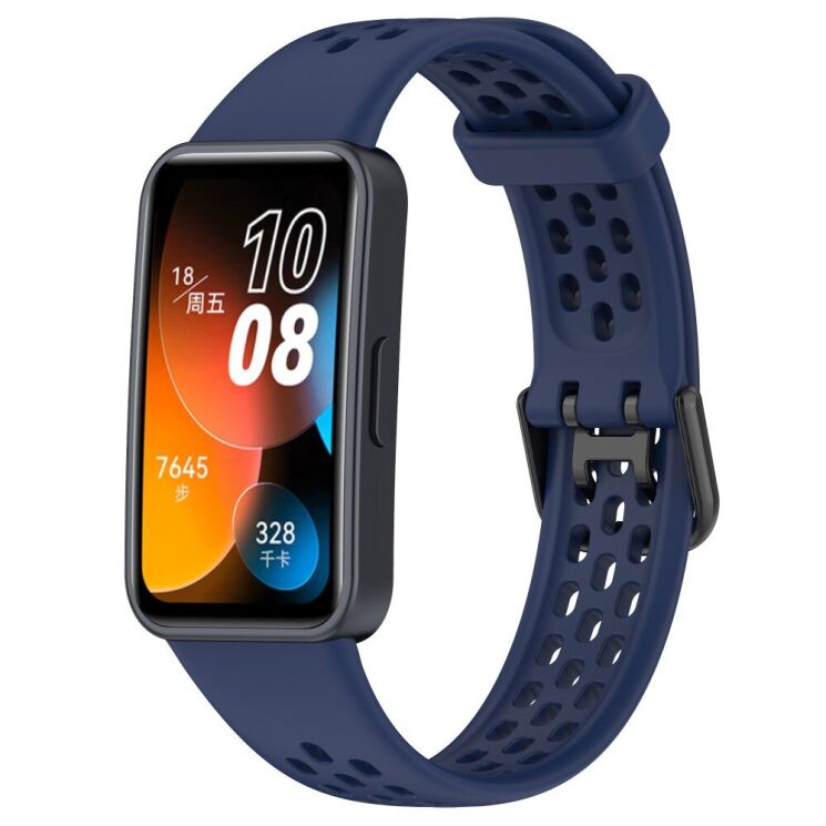 Ремінець Deexe Flexible Strap для Huawei Band 8 / 9 - Midnight Blue: фото 1 з 7