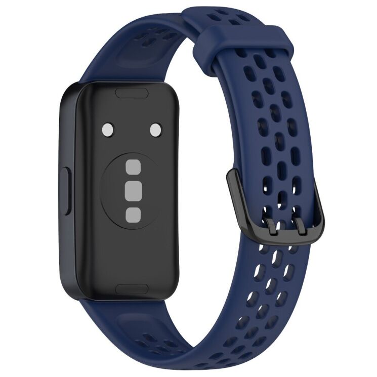 Ремінець Deexe Flexible Strap для Huawei Band 8 / 9 - Midnight Blue: фото 2 з 7