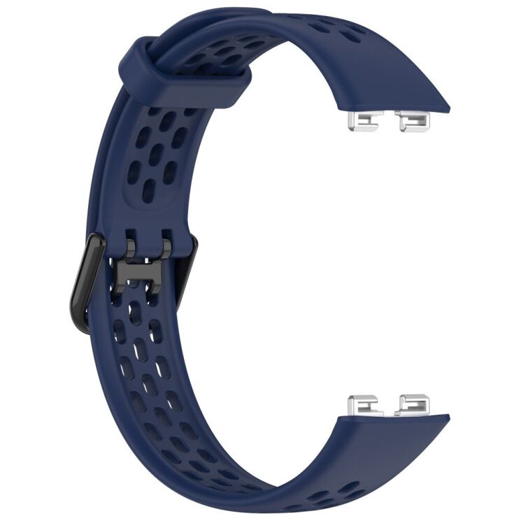 Ремінець Deexe Flexible Strap для Huawei Band 8 / 9 - Midnight Blue: фото 4 з 7