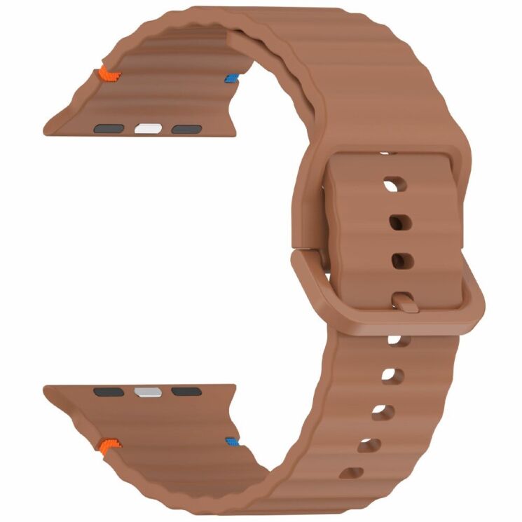 Ремешок Deexe Galaxy Strap для Apple Watch 46 / 45 / 44 / SE 44 / 42 (Series 1-3) / Ultra / Ultra 2 - Brown: фото 3 из 7