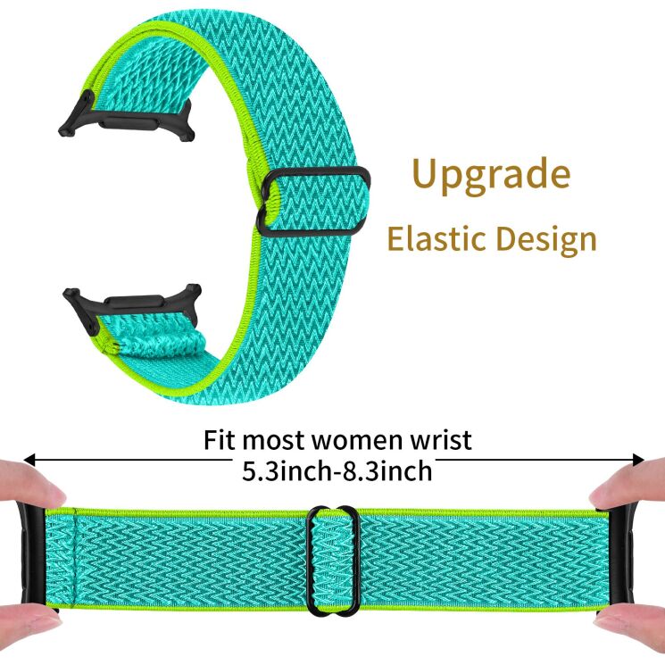 Ремешок Deexe Knitted Strap для Samsung Galaxy Watch Ultra (2025) - Mint Green: фото 6 из 6