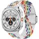 Ремінець Deexe Knitted Strap для Samsung Galaxy Watch Ultra (47mm) - White Rainbow (358020WR). Фото 2 з 5
