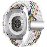 Ремінець Deexe Knitted Strap для Samsung Galaxy Watch Ultra (47mm) - White Rainbow (358020WR)