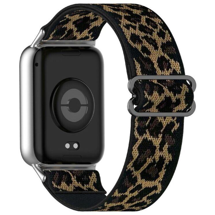 Ремешок Deexe Knitted Strap для Xiaomi Redmi Watch 4 / 5 / Mi Smart Band 8 Pro / Band 9 Pro - Leopard: фото 1 из 9
