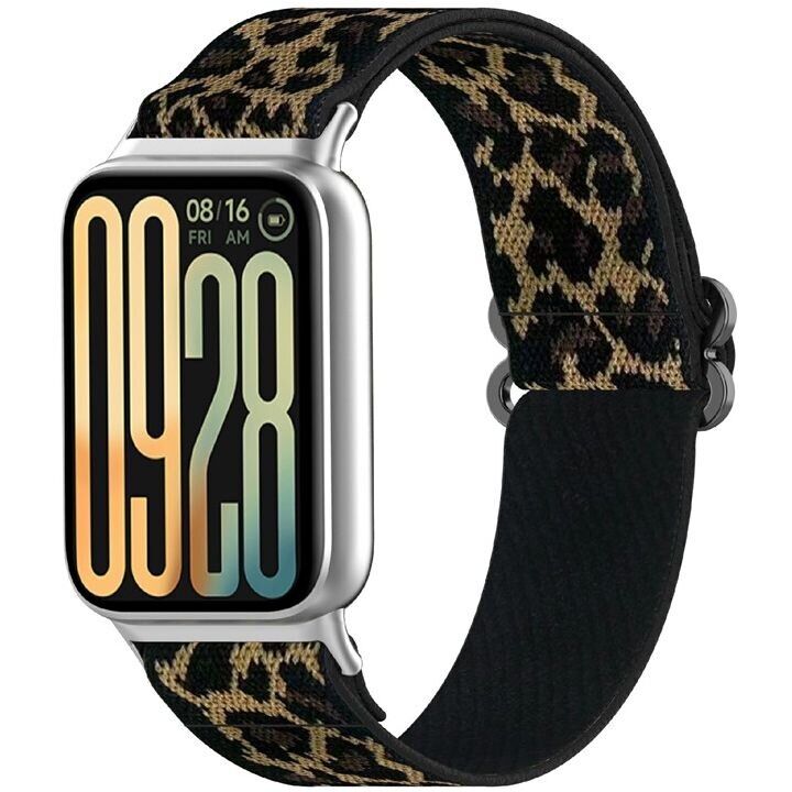 Ремешок Deexe Knitted Strap для Xiaomi Redmi Watch 4 / 5 / Mi Smart Band 8 Pro / Band 9 Pro - Leopard: фото 2 из 9