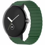 Ремінець Deexe Magnetic Band для Google Pixel Watch / Watch 2 / Watch 3 (41mm) - Army Green (311715AG)