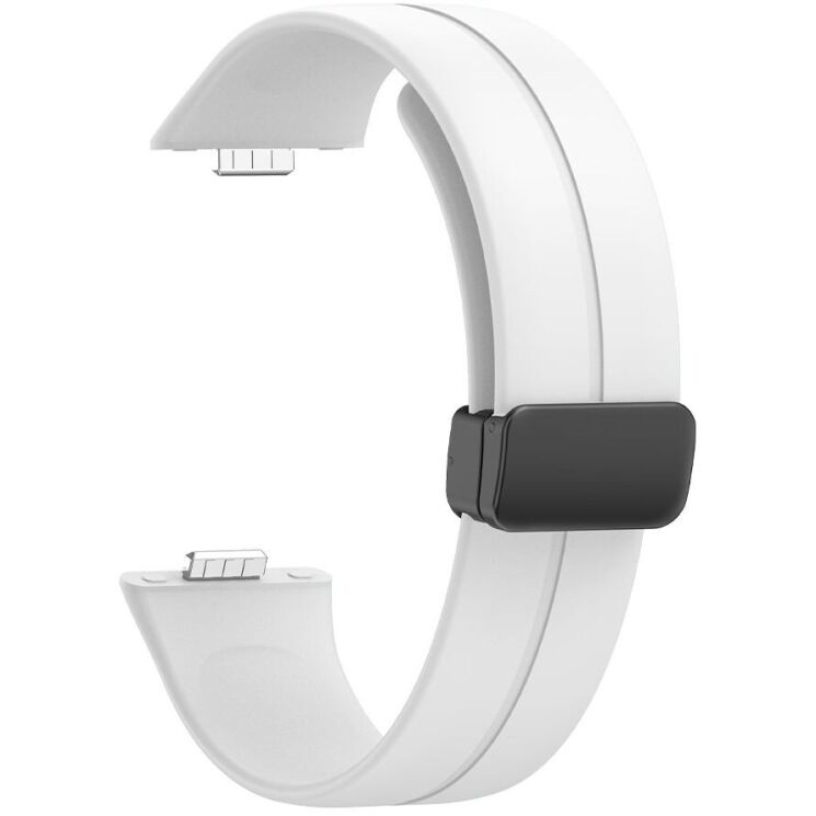 Ремешок Deexe Magnetic Braselet для Huawei Watch Fit 3 - White: фото 1 из 5