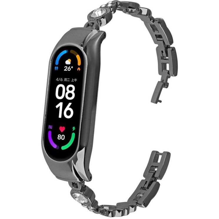 Ремешок Deexe Phoenix Flame для Xiaomi Mi Smart Band 8 / 9 - Black: фото 1 из 3