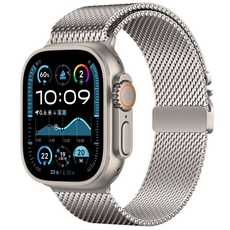 Ремешок Deexe Polaris Strap для Apple Watch 46 / 45 / 44 / SE 44 / 42 (Series 1-3) / Ultra / Ultra 2 - Starlight: фото 2 из 11