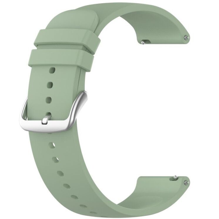 Ремешок Deexe Silicone Band для часов с шириной крепления 20мм - Light Green: фото 3 из 11