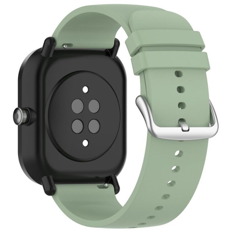 Ремешок Deexe Silicone Band для часов с шириной крепления 20мм - Light Green: фото 1 из 11