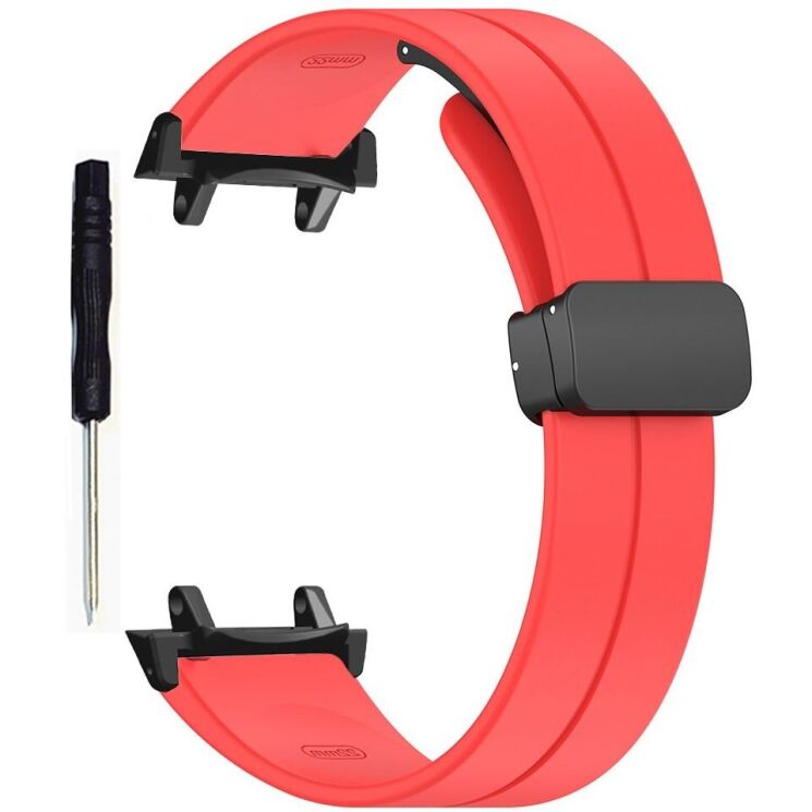 Ремінець Deexe Soft Line для Xiaomi Amazfit T-ReX 3 - Red: фото 1 з 3