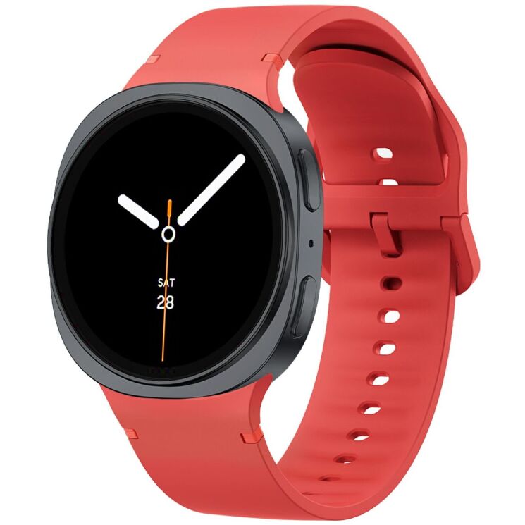 Ремінець Deexe Soft Silicone для Samsung Galaxy Watch 8 (40/44mm) / 8 Classic - Red: фото 2 з 6