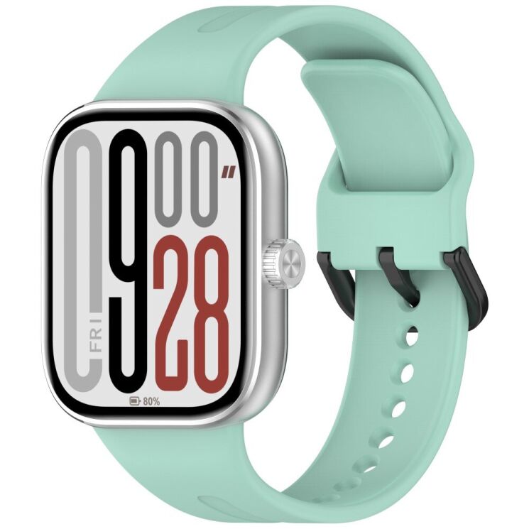 Ремешок Deexe Soft Silicone для Xiaomi Redmi Watch 4 / 5 / Mi Smart Band 8 Pro / Band 9 Pro - Teal: фото 3 из 9