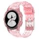 Ремінець Deexe Solid Color для Samsung Galaxy Watch 4 / 5 (40mm) - Transparent Pink (284638P). Фото 1 з 6