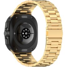 Ремінець Deexe Stainless Steel для Samsung Galaxy Watch Ultra (47mm) - Gold: фото 1 з 9