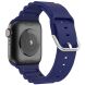 Ремінець Deexe Stripes Series для Apple Watch 42 (Series 10) / 41 / 40 / SE 40 / 38 - Sapphire (251855L). Фото 1 з 7